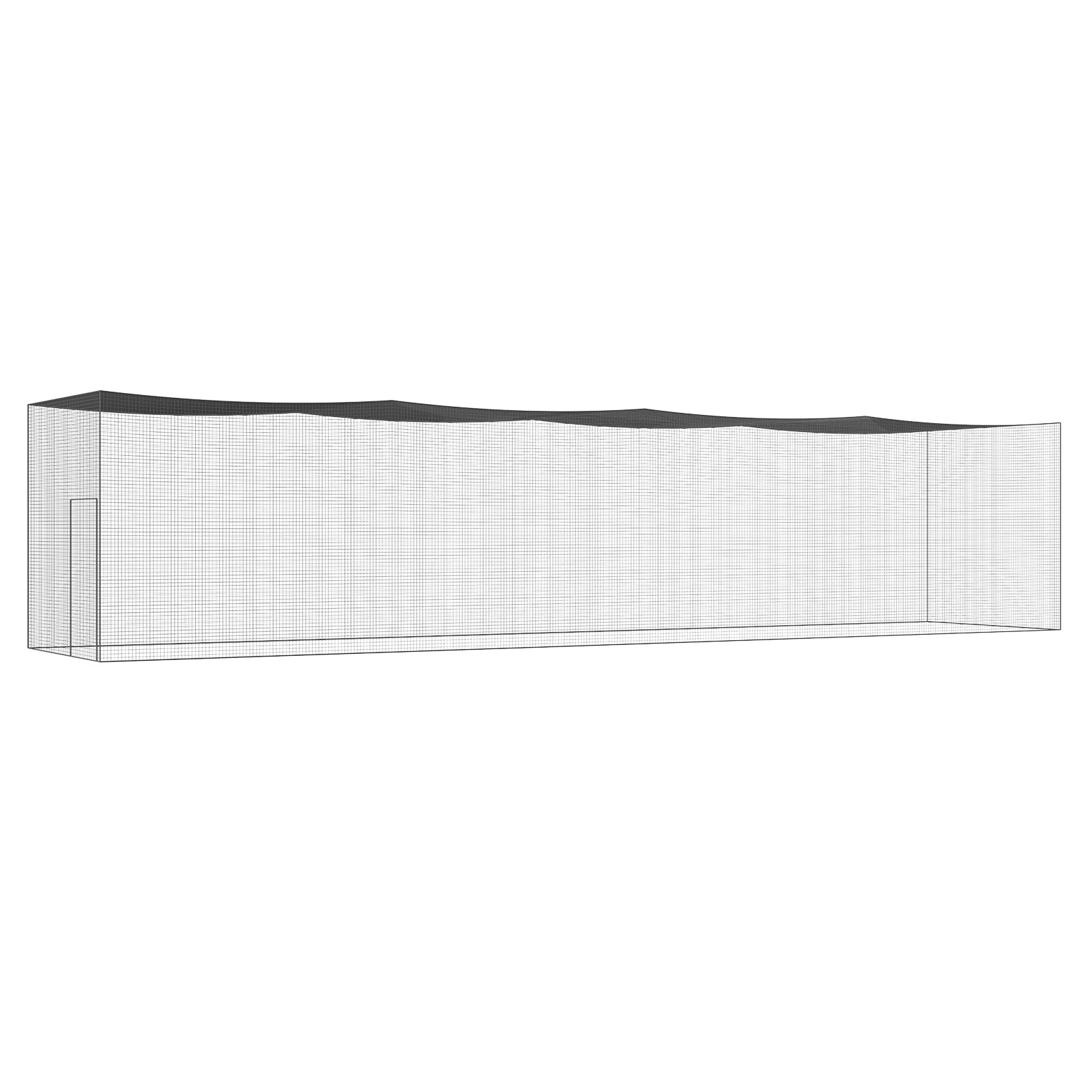 VEVOR 55FT Softball Baseball Cage Netting Heavy Duty PE Pitching Batting Net