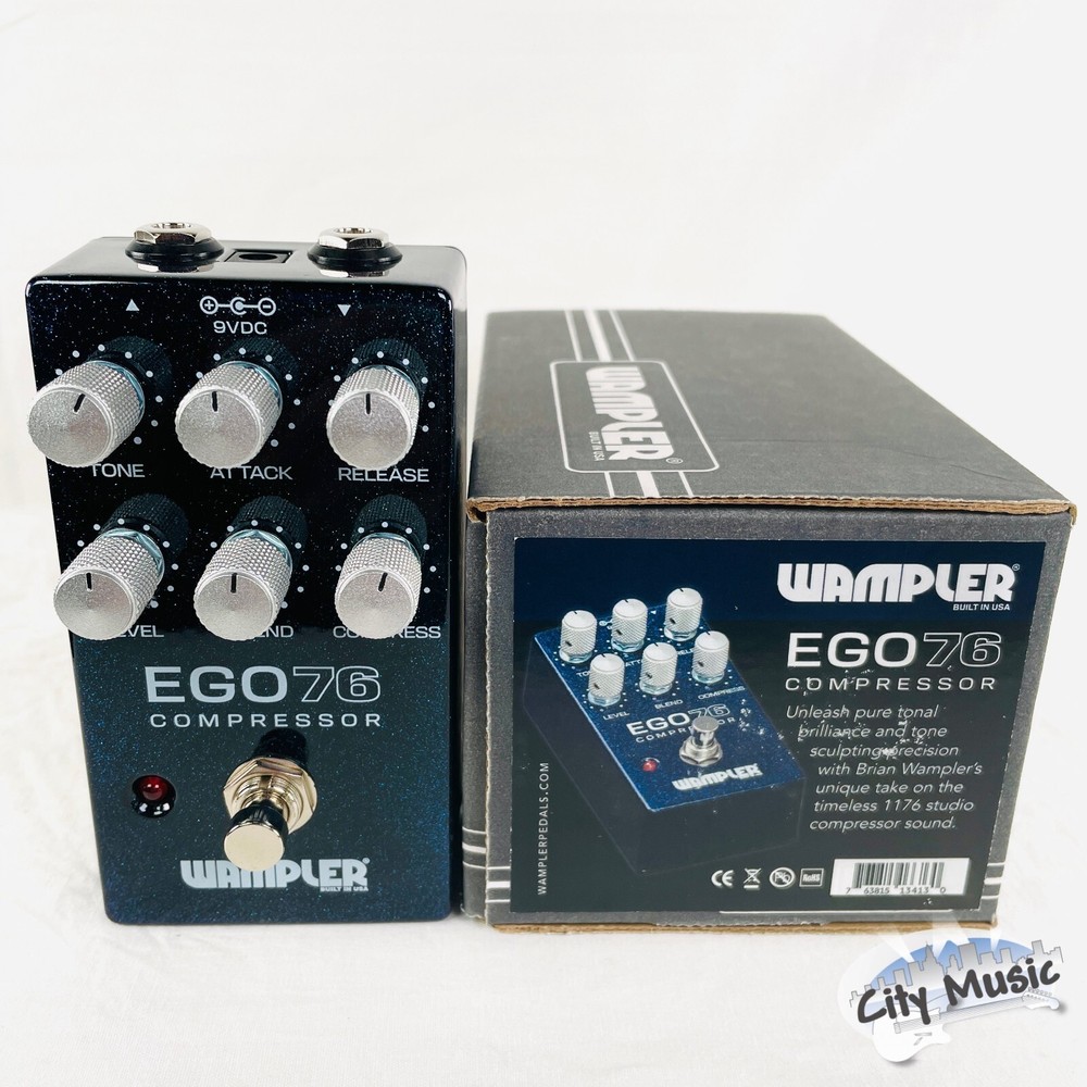 Used Wampler Ego 76 Compressor Guitar Effects Pedal ♫