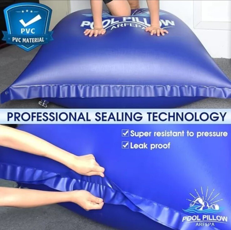 4x4Ft Pool Pillow | Pool & Spa Debri Protection | Winterization | Extra Thick