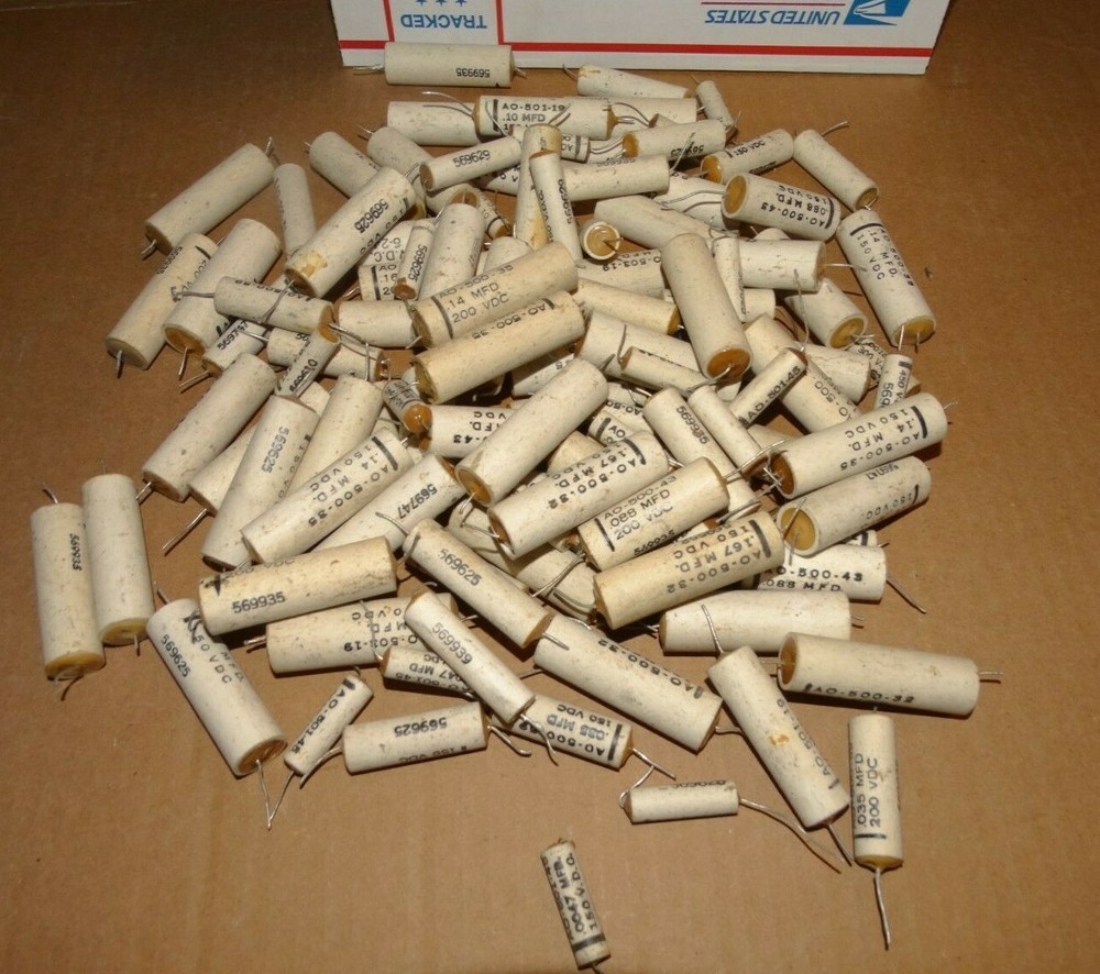 100+ Vintage Hammond Organ Ceramic Capacitor Pulls(Electrical Utilities Corp)