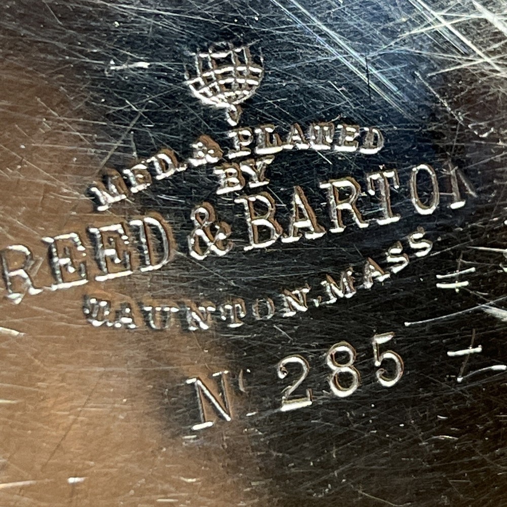 Vintage Reed & Barton Silverplate Scrollwork Candy Nut Trinket Dish N285