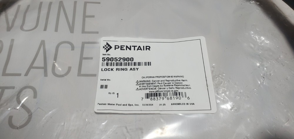 Pentair Locking Ring Assembly for Clean & Clear 59052900 New.