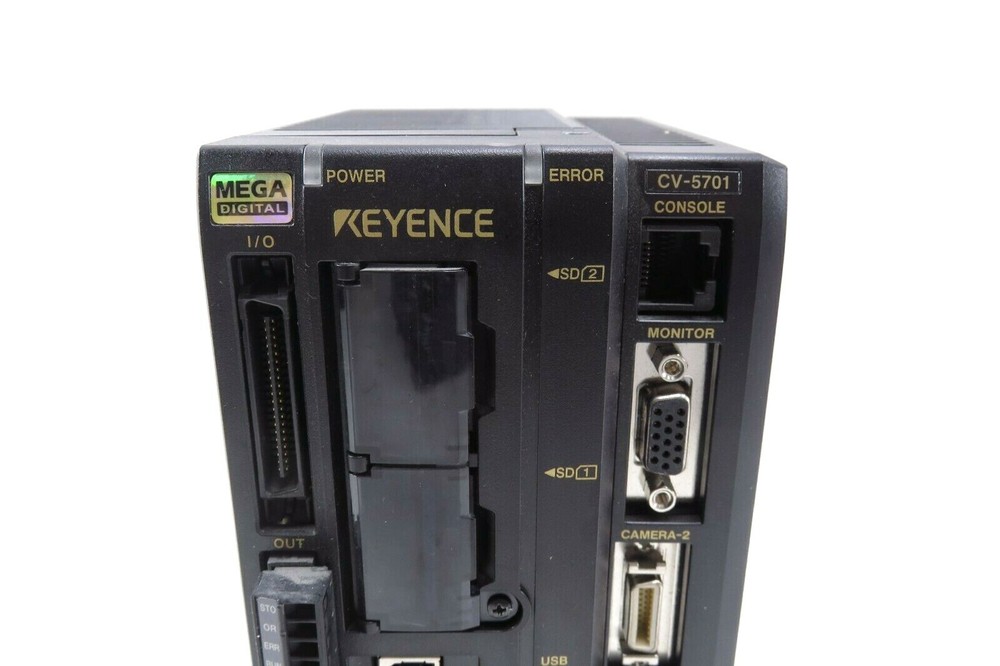 Keyence CV-5701 Digital Image Sensor Controller w/ Keyence CA-SD1G 1GB SD Card