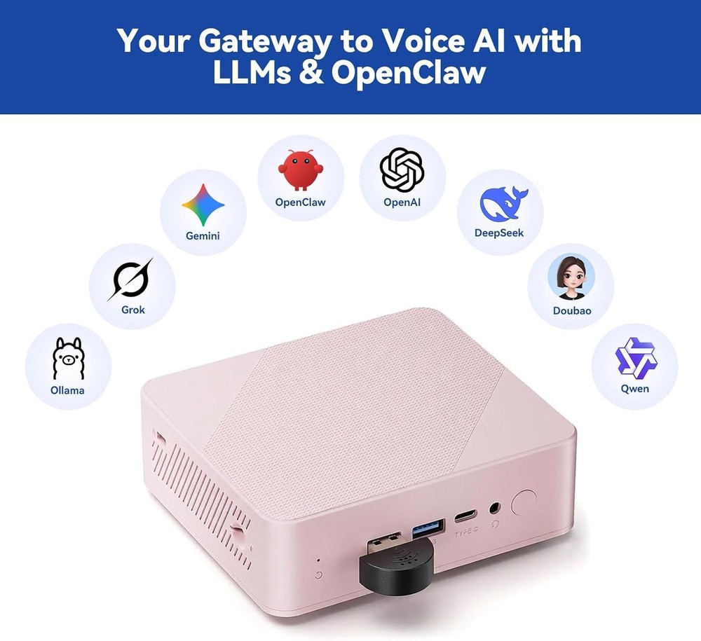 Compact USB Microphone for Raspberry Pi 5/4B/3B+ & Laptops – No Driver Needed