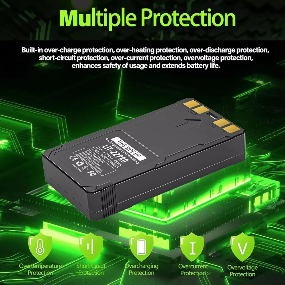 Upgraded Rechargeable LIT-22 Battery For Trail Camera Flex-M Flex G-36 Replace