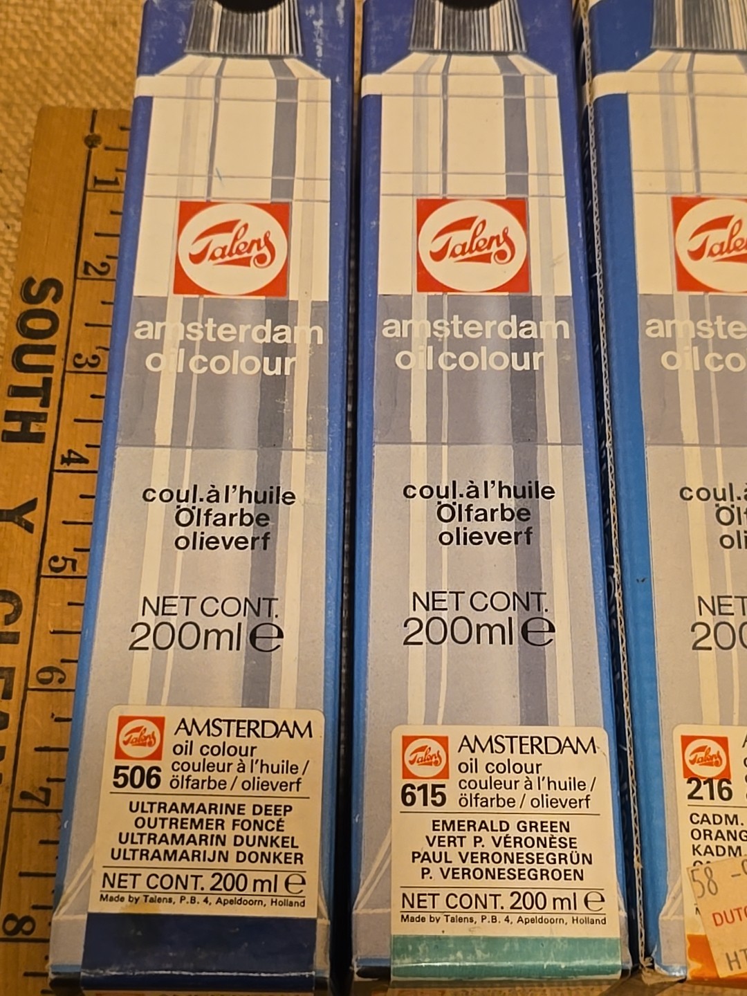 4 Talens Amsterdam Oil Colour Paints 200ml Vintage