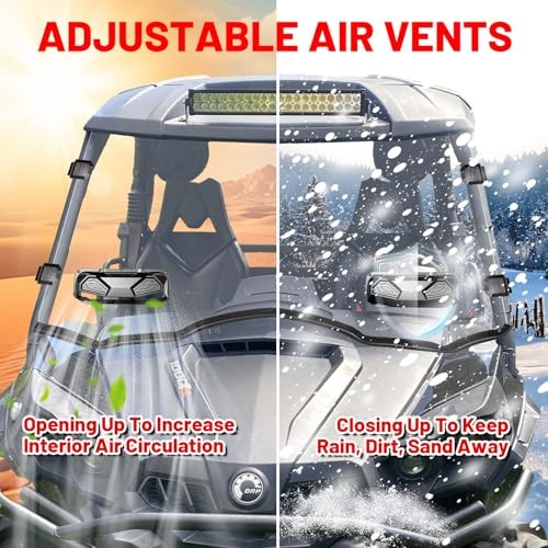 2011-2020 Commander Vented Full Windshield Compatible with 2011 2012 2013