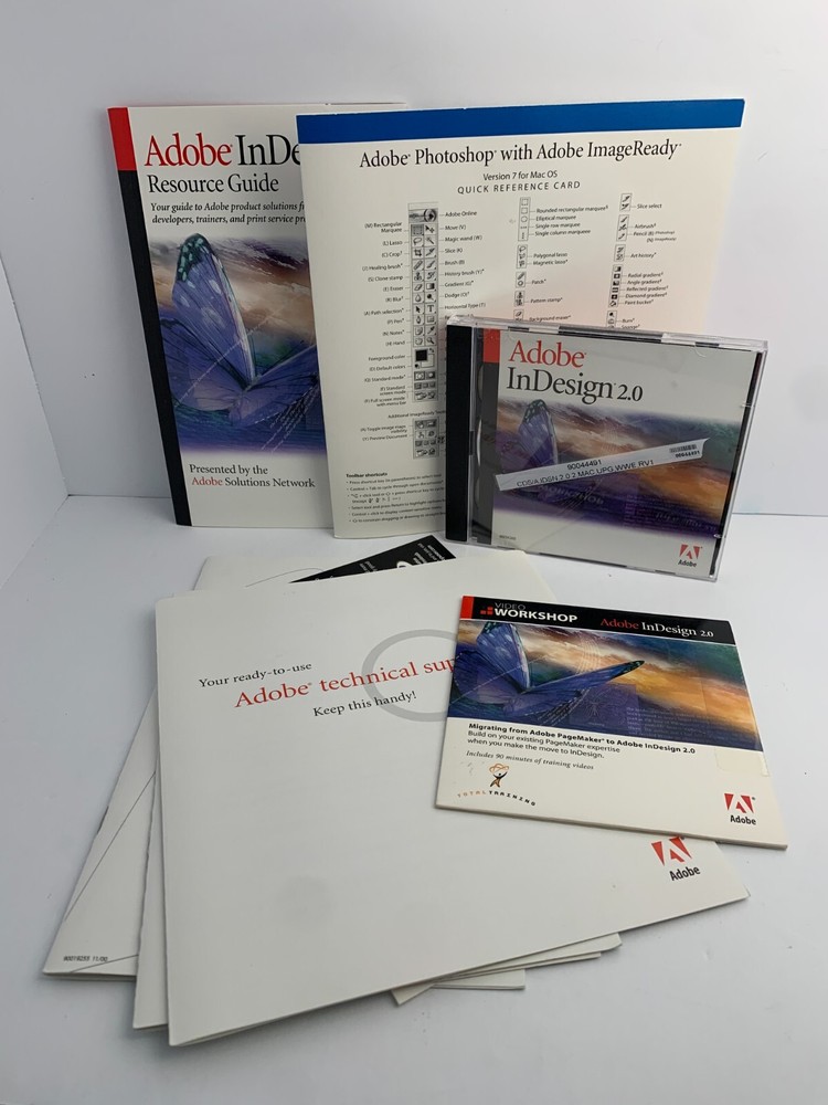 Adobe In Design 2.0 MAC UPGRADE Version w/ Serial Numbers