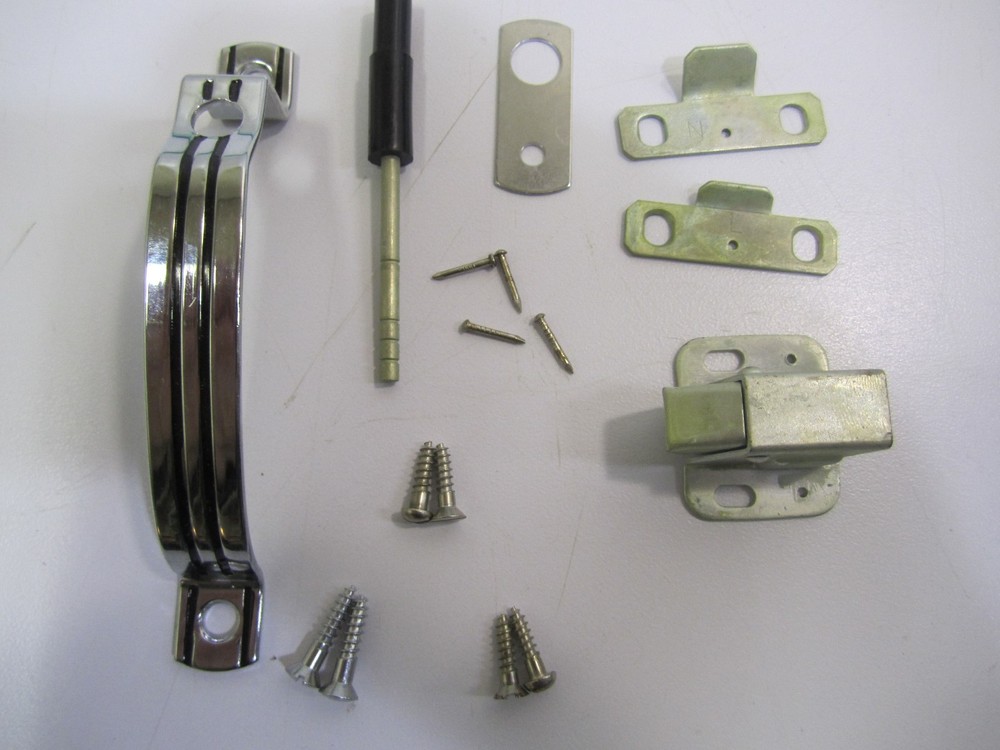VTG MCM NOS Reversible Cabinet Push Catch Drawer/Door Handle Pull Kit