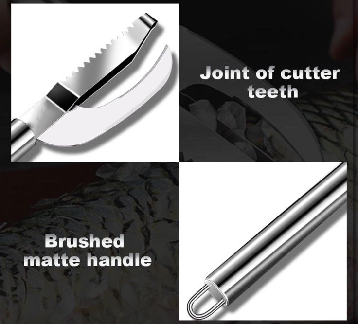 Multi Fish Scale Knife 3-in-1 Cut Scrape Dig