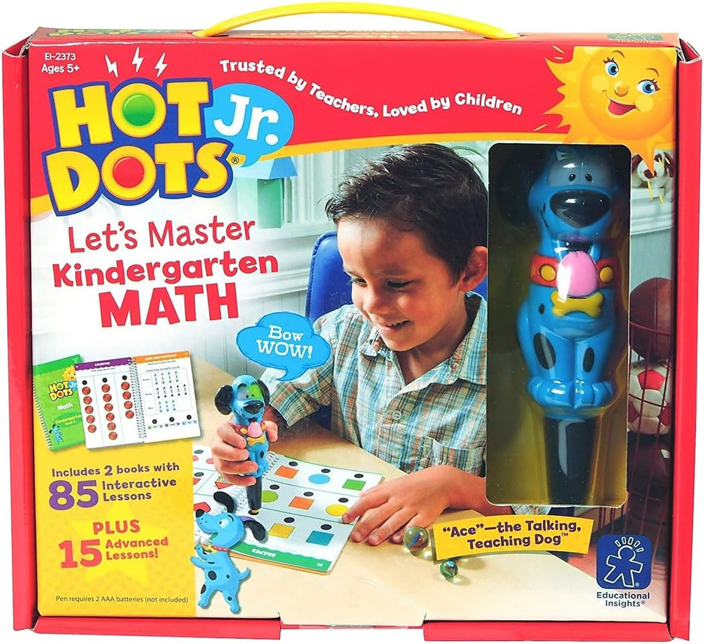 Hot Dots Jr. Let’S Master Kindergarten Math Set, Homeschool & School Math Workbo