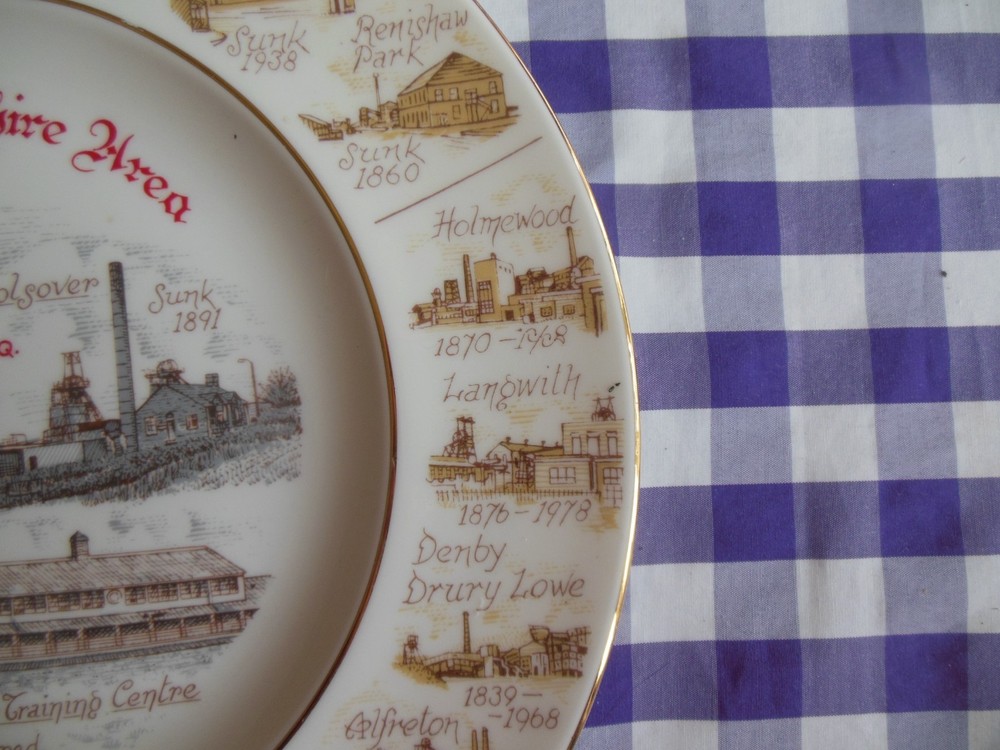 North Derbyshire Area Coal Mining Commemorative Plate