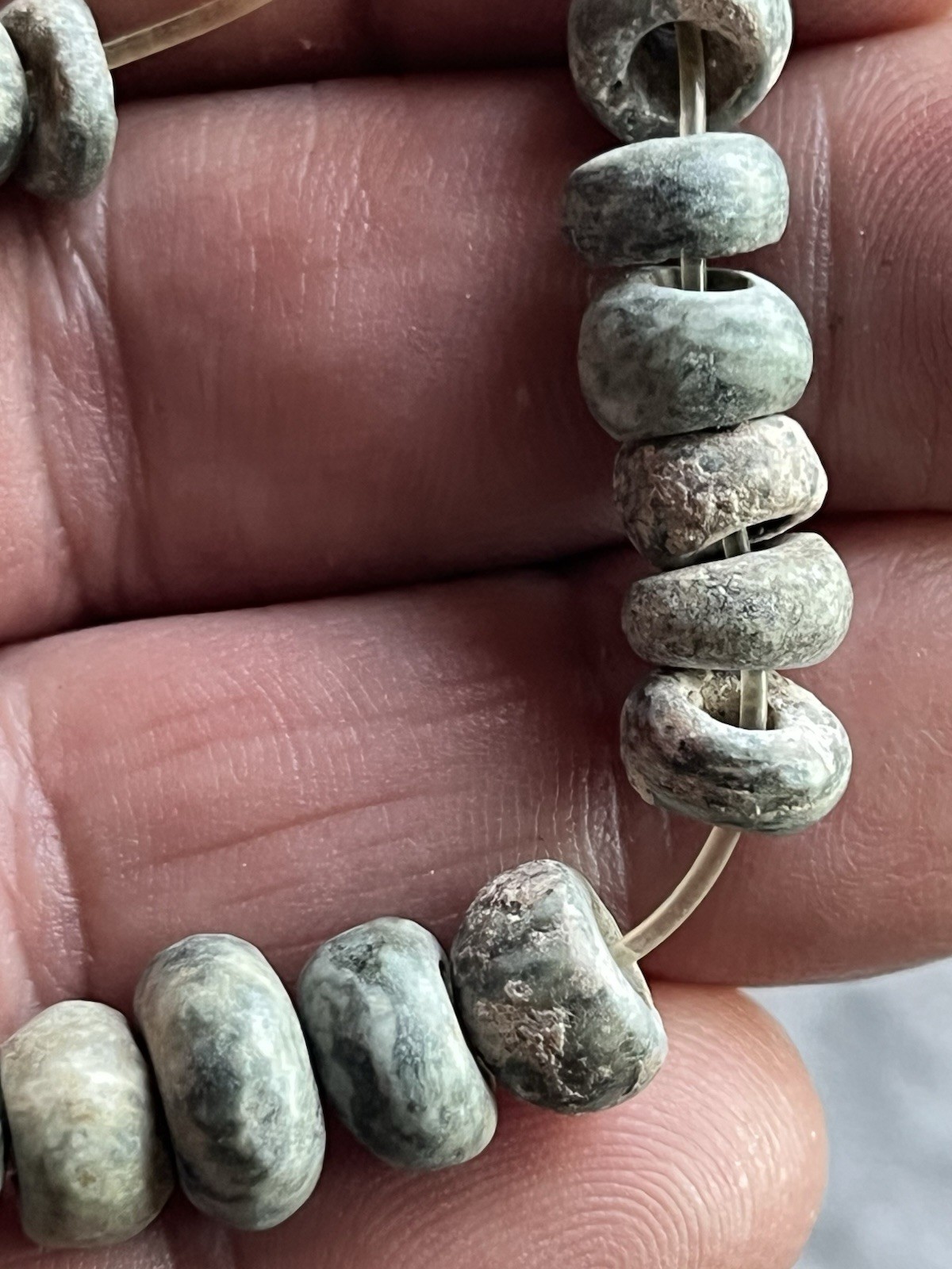 20 Jade Beads PreColumbian Ancient Artifacts Teotihuacan Mayan Free Shipping