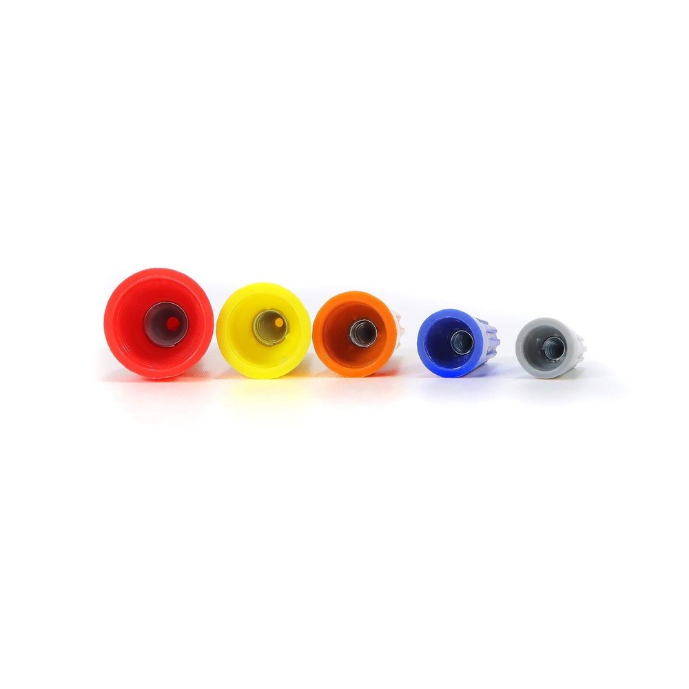 100 PCS P1 Grey Spring Insert Twist Caps Connection Electrical Wire Connector...