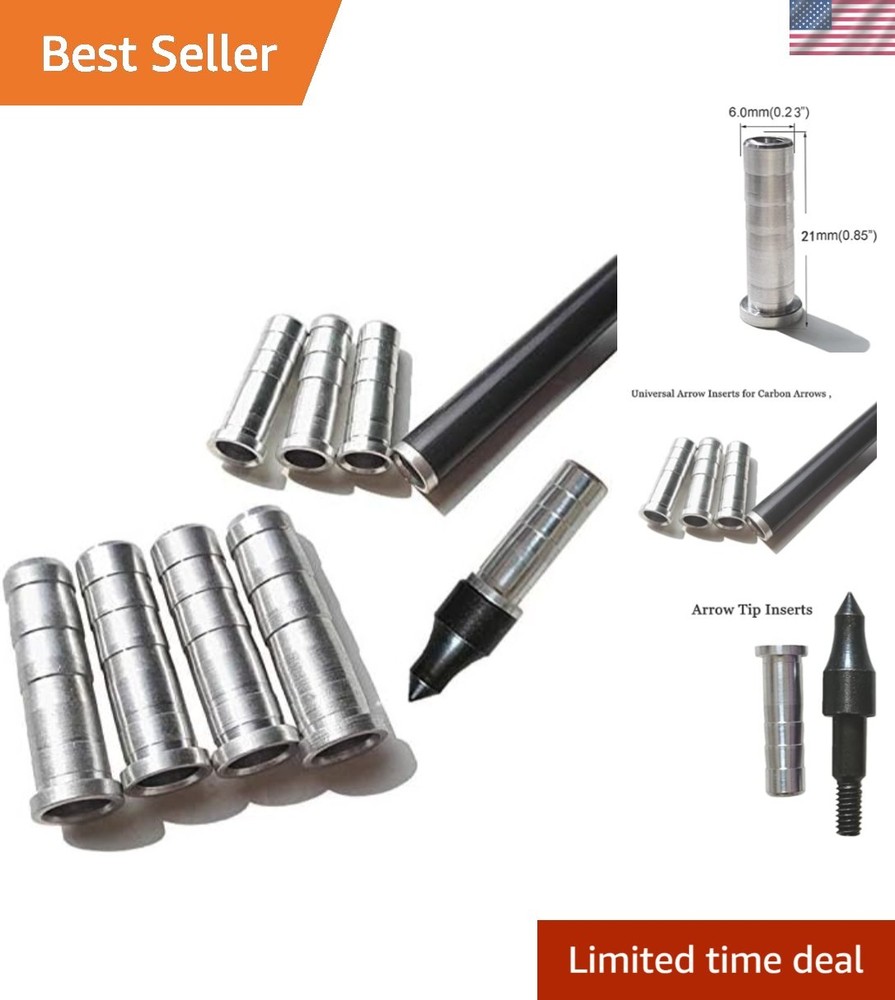 High-Performance Arrow Inserts (12 Pack) for Optimal Target Accuracy in Archery