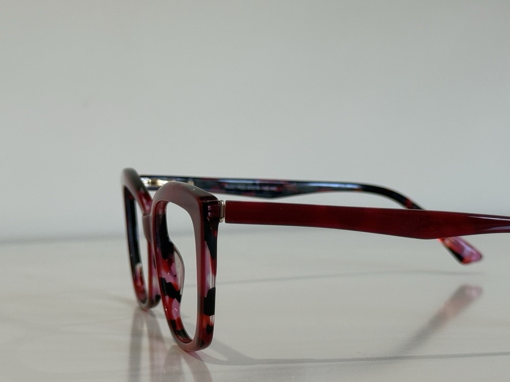 Kay Unger K237 Rectangle Red Eyeglasses Frame Only 55-16-145