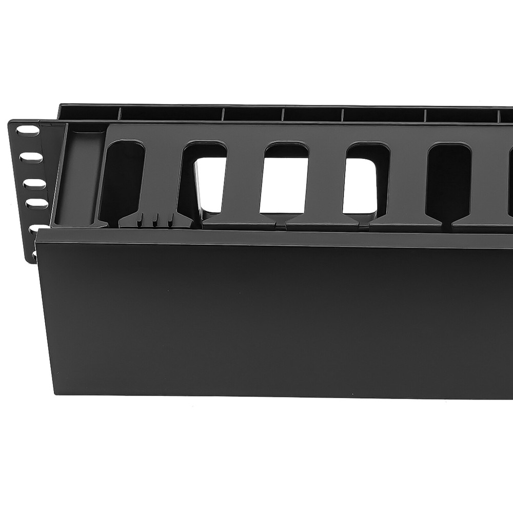 4-Pack Horizontal Cable Organizer for 19-Inch Racks - Efficient Management