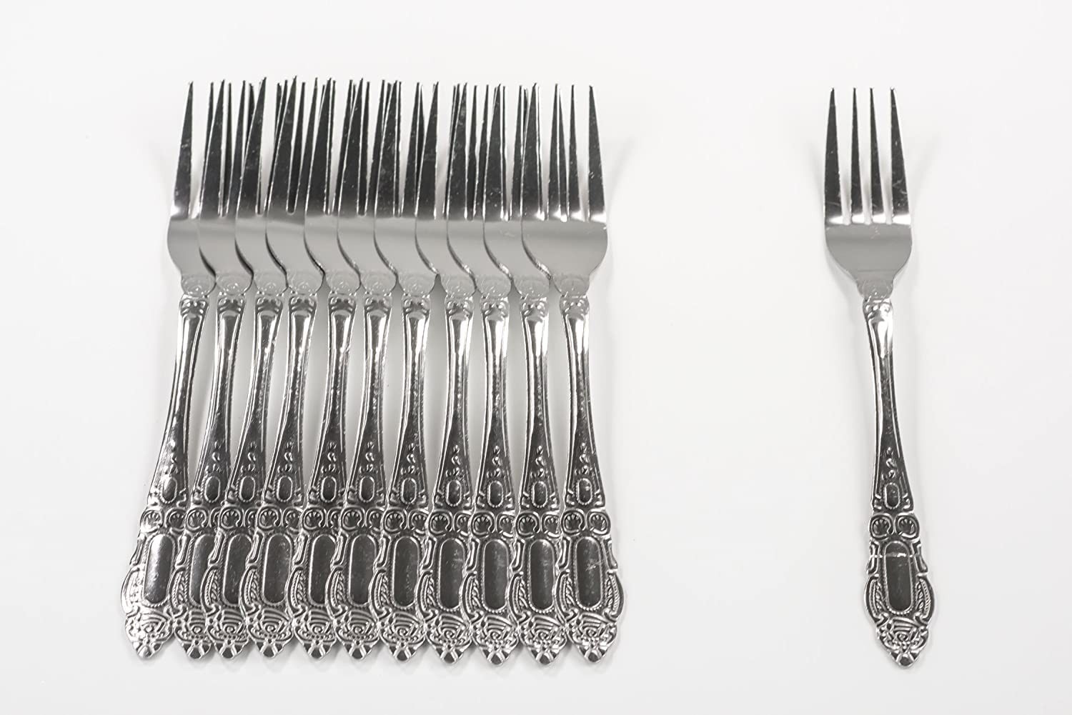 Heavy Duty Dinner Forks Stainless Steel Table Forks Flatware Set Of 12 Durable