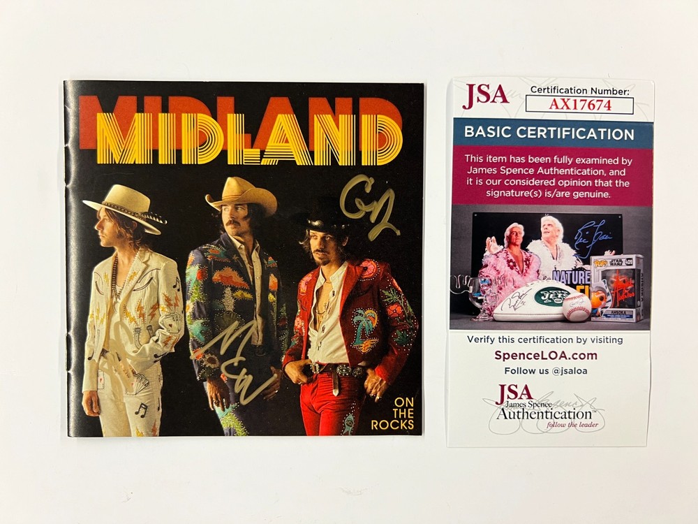 Midland Signed Autographed On The Rocks CD JSA
