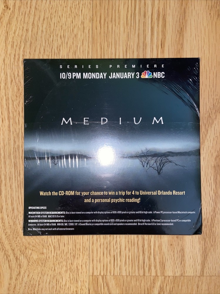 “Medium” On NBC 2004 Preview Cd Rom - Never Opened