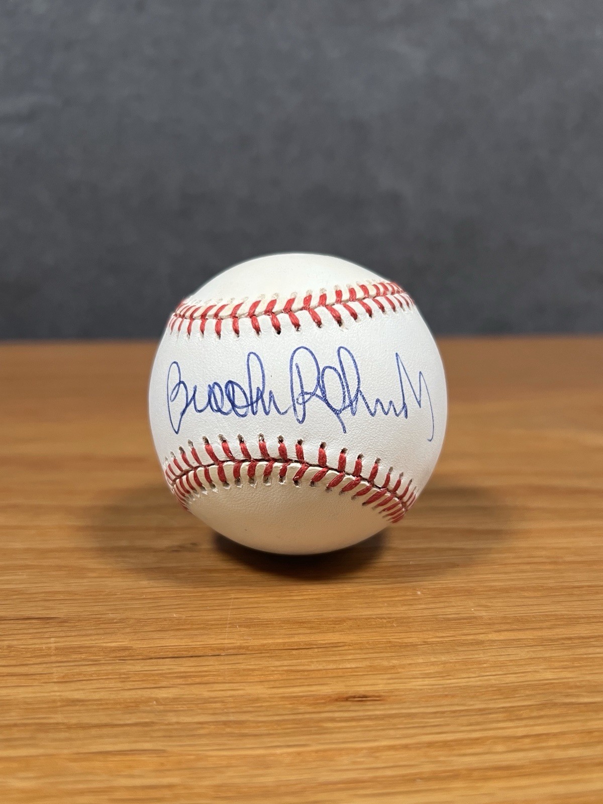 Brooks Robinson Original Autographed Mystery Star Baseball Treat Authenticated