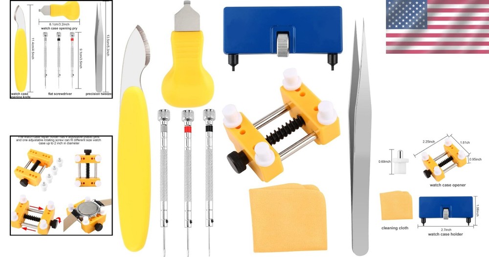 Comprehensive Watch Battery Replacement Kit - 9 Professional Tools for Everyone