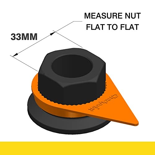 High-Temperature Wheel Nut Indicator 33 mm Orange – Visual Indicator for