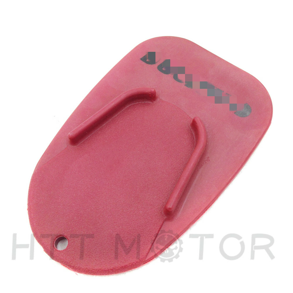 Red kickstand plate pad For Universal Ducati