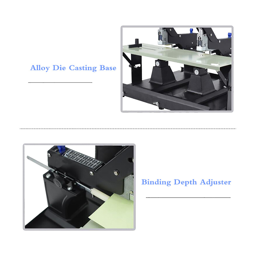 Manual Desktop Stitcher Double Stapler Staple Binder Binding Machine Flat/Saddle