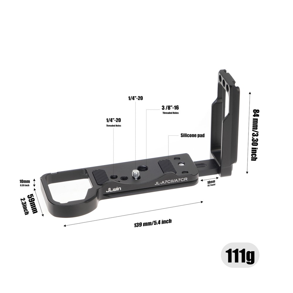 Vertical Horizontal Quick Release Plate L Bracket for Sony A7C2 A7CII A7CR
