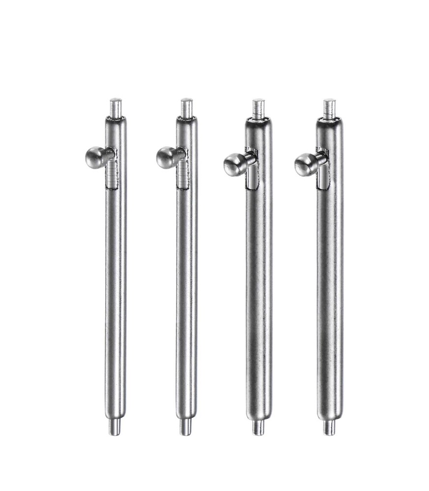 4 PCs Solid Heavy Duty Stainless Steel Watch Quick Release Spring Bars Pins