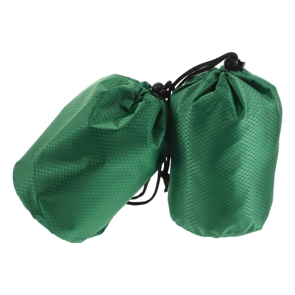 2 Pcs Camping Gear Bags Storage for down Jackets Drawstring Stuff Sack