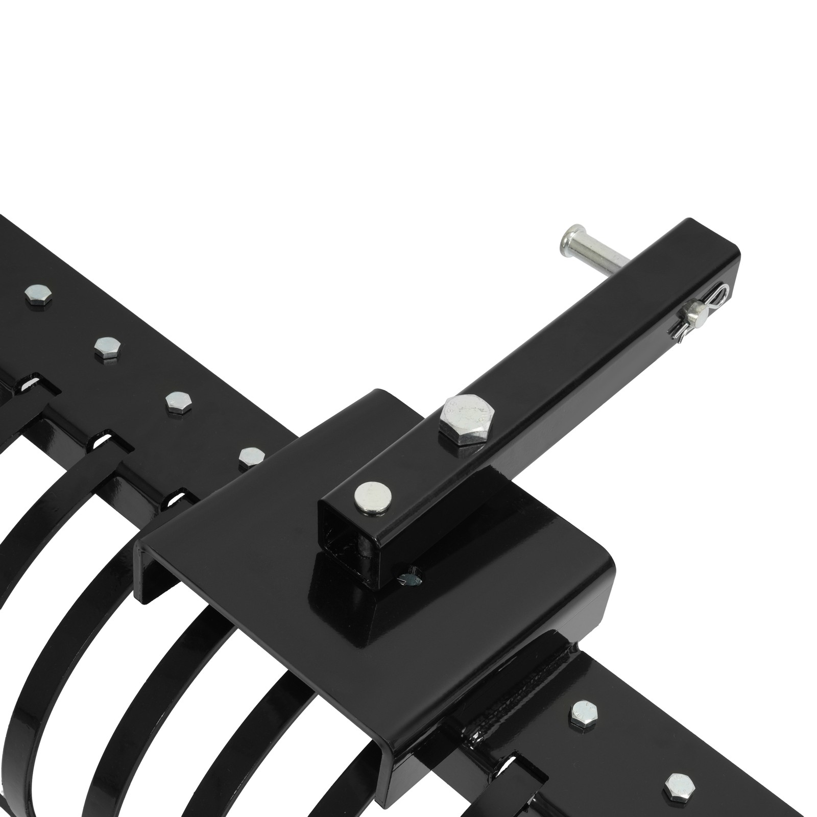 48" Landscape Rake Pine Straw Rake Rock Rake Fits 2" Receiver ATV/UTV Tractors