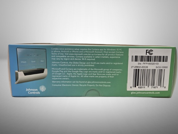 Johnson Controls SiO2-10000 Glas Smart Thermostat FAST FREE SHIPPING c