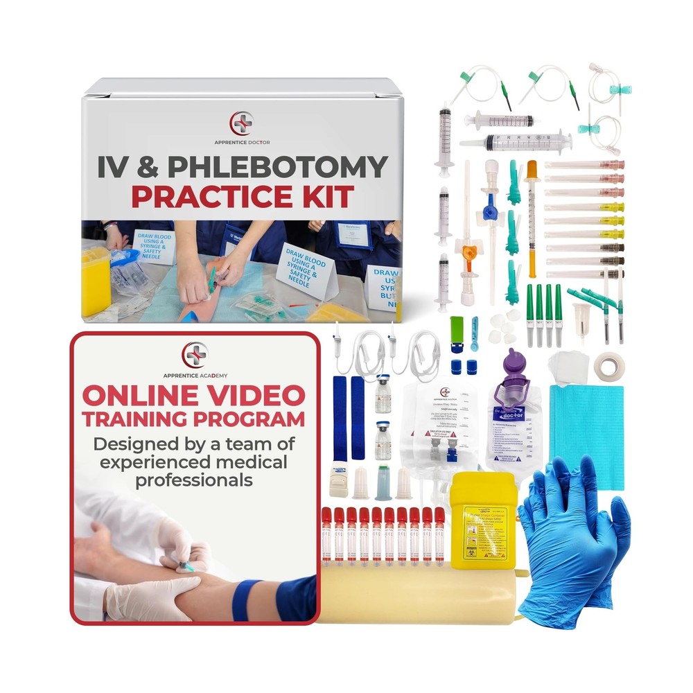 The Apprentice Doctor Phlebotomy Practice Arm Kit with Online Learning – S