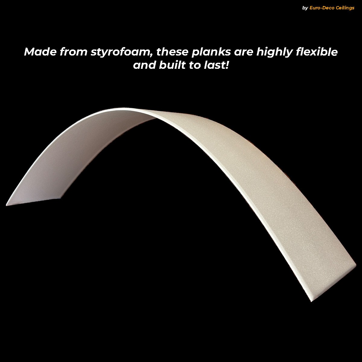 DIY Styrofoam Ceiling planks/Panels White - Glue up on popcorn. Pack of 120 pcs