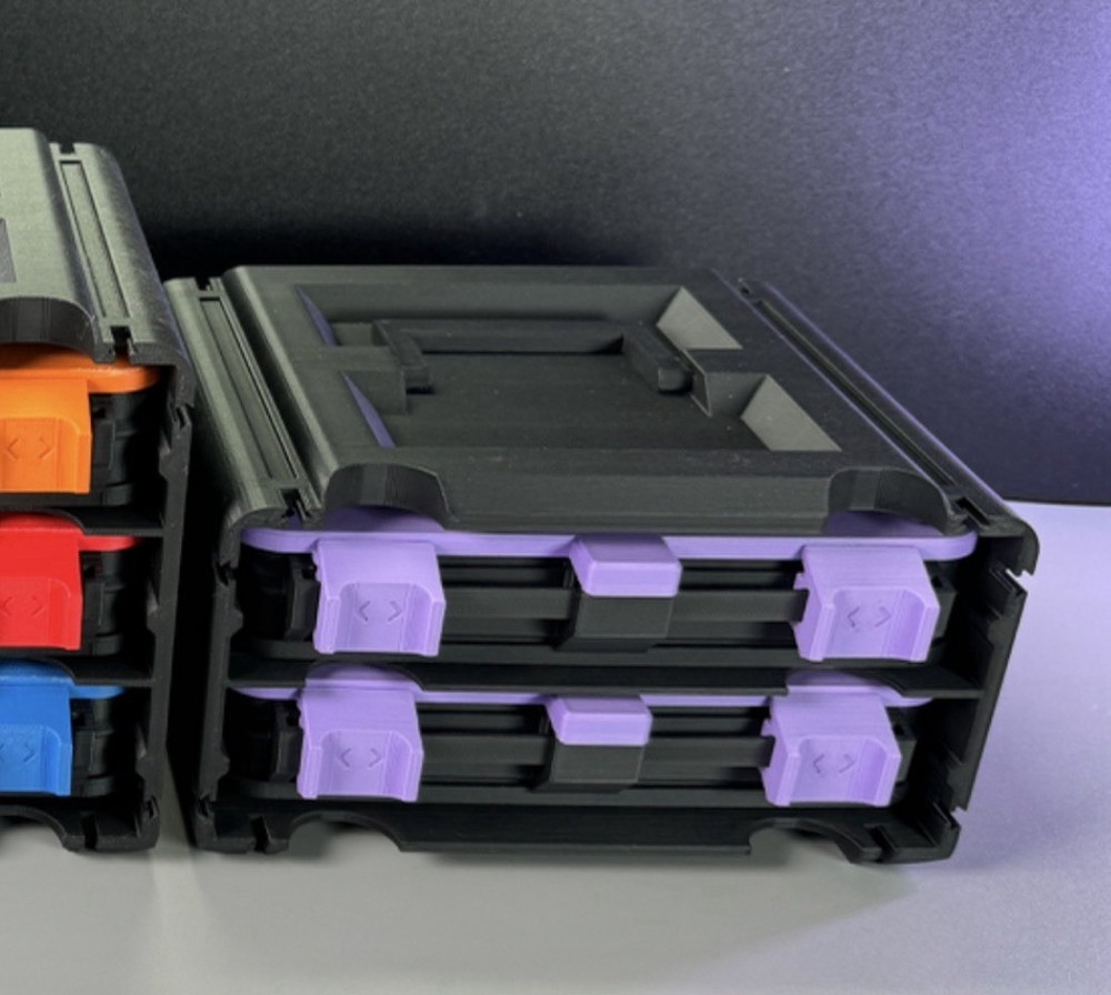3d printed locking storage boxes