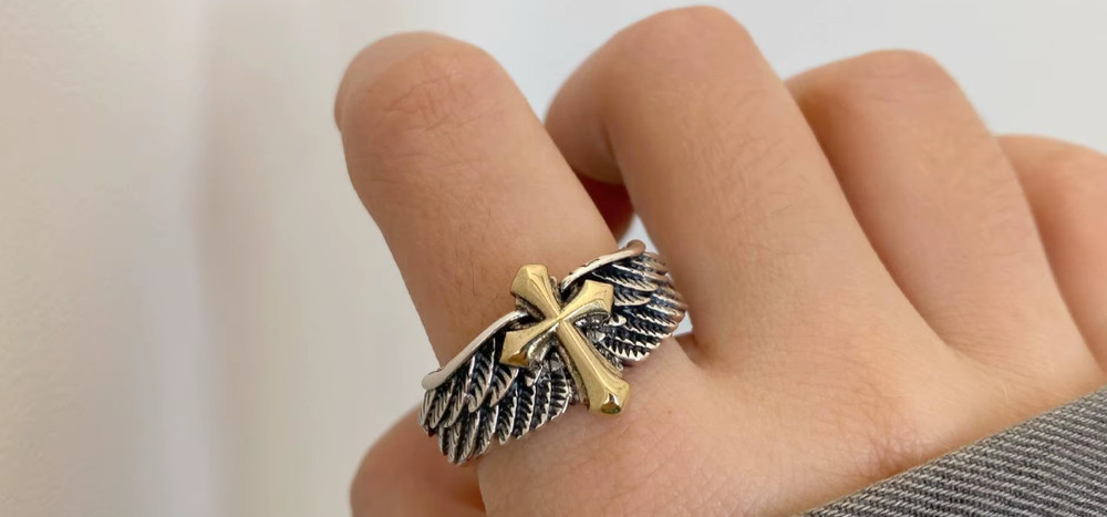 German WW2 Iron cross Ring Adjustable Size diameter 0.5 inches #3