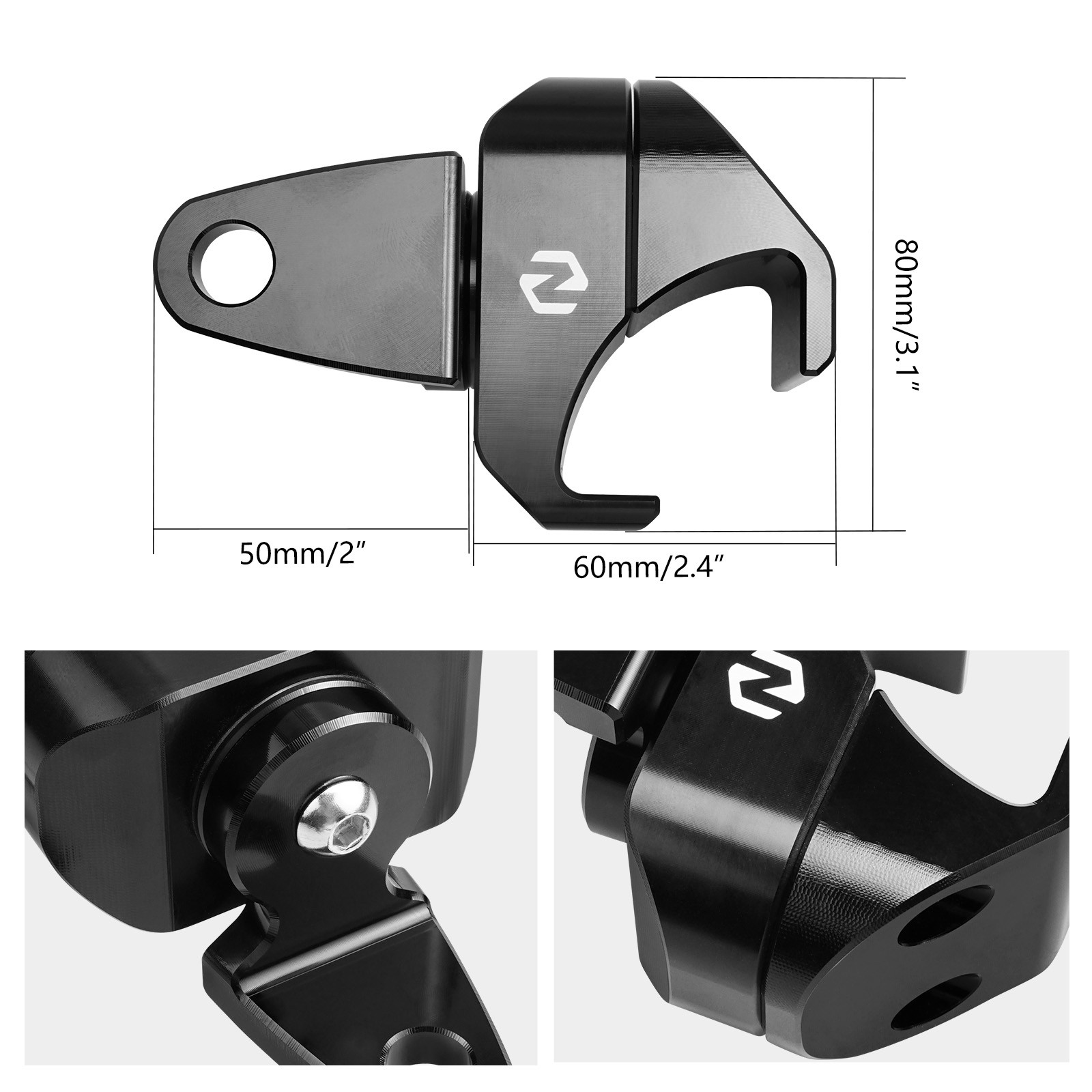 Whip Light Mount Clamp Pro Fit Cage For Can-Am Defender HD5 HD8 HD10 Max 2018-20