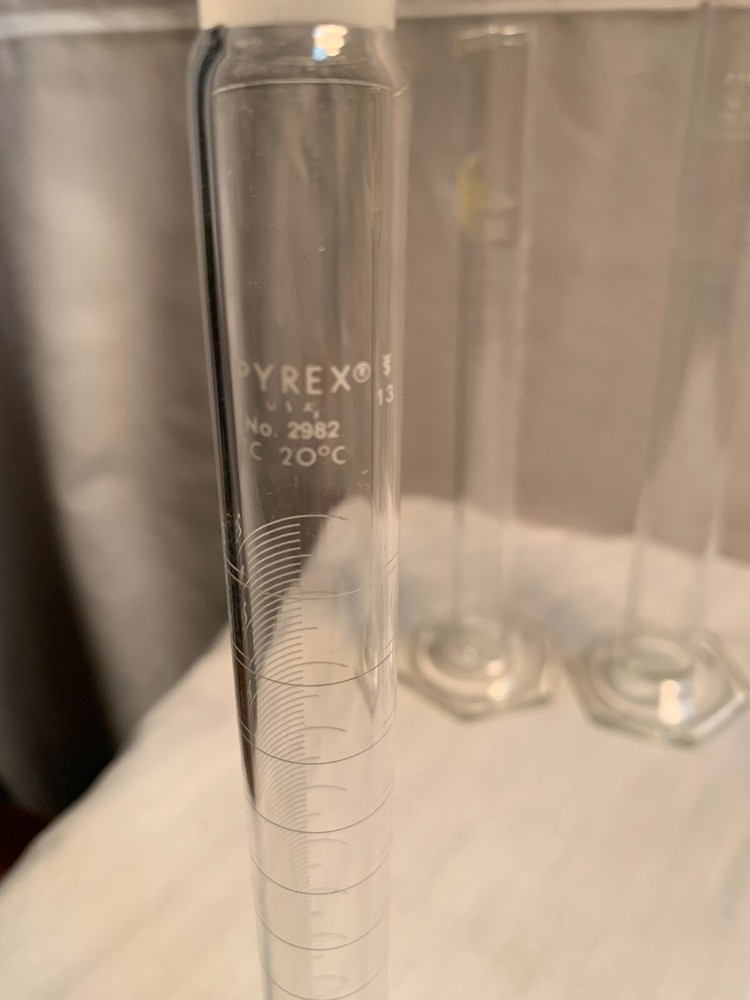 4 Corning Pyrex Graduated Cylinder