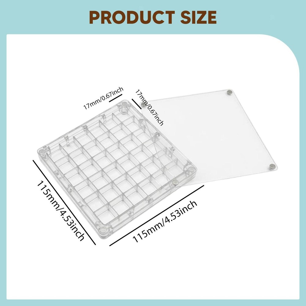 Pool Tip Storage Case Billiard Cue Portable Accessories Transparent Container