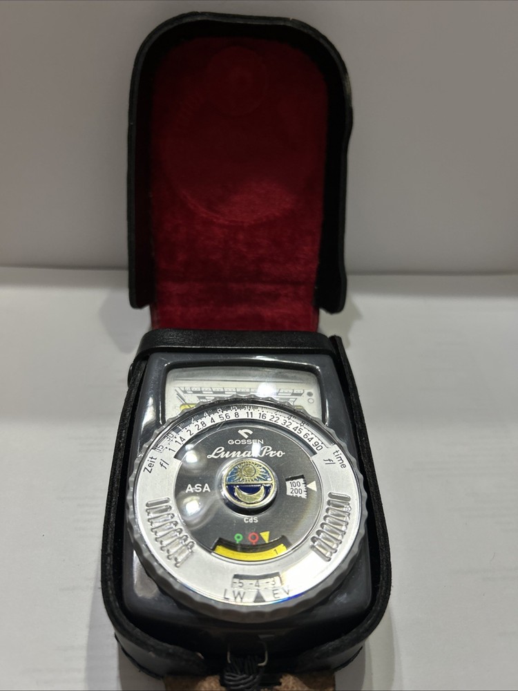 Gossen Luna Pro Light Meter ASA Leather Case Germany Untested