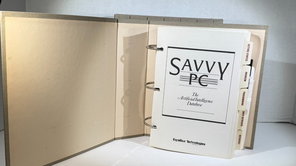 Savvy PC The Artifical Intelligence Database-Very Rare Early PC Software