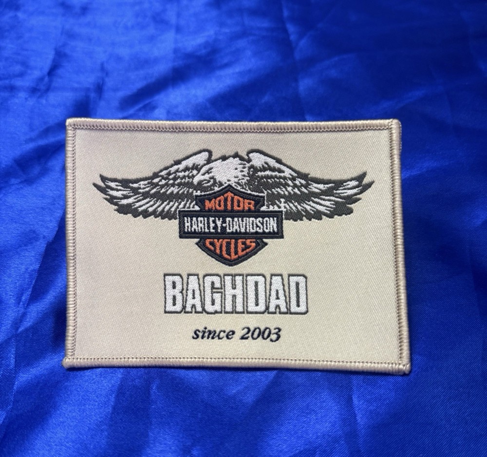 harley davidson BAGHDAD Since 2003 Cloth Patch, Theatre Made