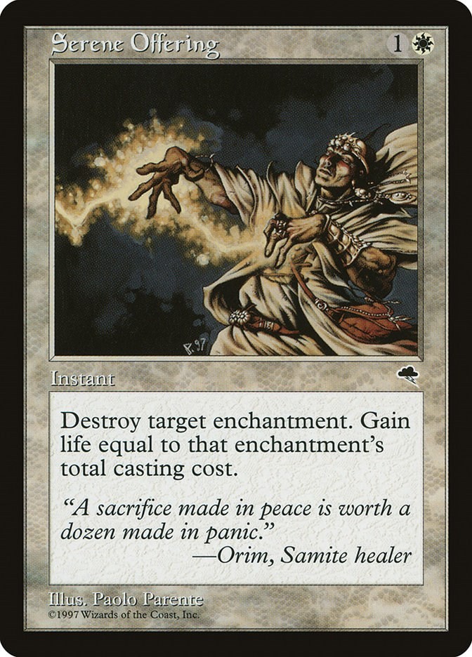 Serene Offering Tempest 40 MTG MP