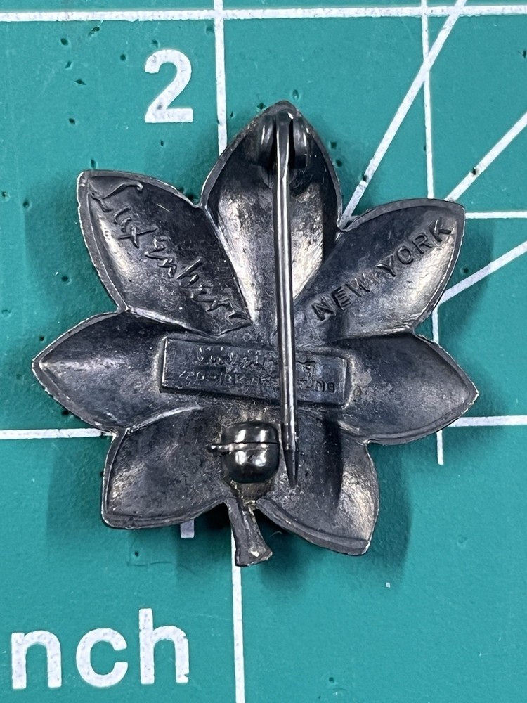 WWII US Lt Colonel Oak Leaf Pin Luxemberg