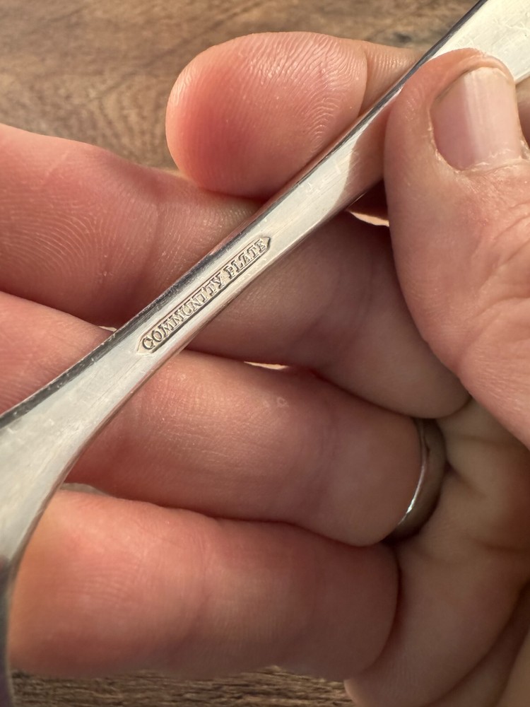 Community Plate Silverplated Meat Fork Patrician Pattern