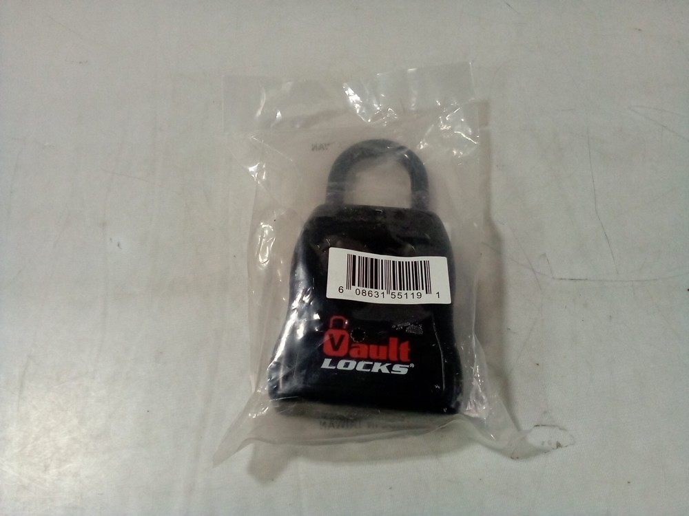 Vault Locks 4-Digit Numeric Combination Lock Box Black Alloy Steel