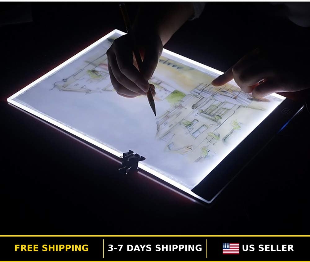 Dimmable A5 Portable LED Tracing Light Box with USB Cable for Drawing