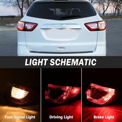 Tail Light Assembly Compatible with 2013 Right Passenger Side For 2013-2017
